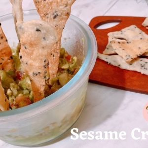芝麻脆餅。美善品 I Sesame Cracker。Thermomix